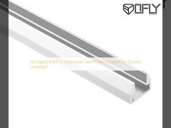 Anodized 6063 T5 Aluminium Led Profile Channel For Downy Lamplight